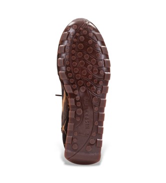 Hispanitas Zinnia læder sneakers brun
