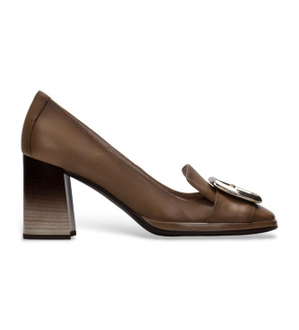 Hispanitas Chaussures en cuir marron