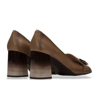 Hispanitas Chaussures en cuir marron