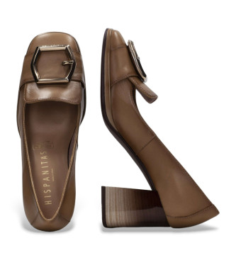 Hispanitas Chaussures en cuir marron