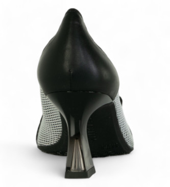 Hispanitas Chaussures Melbourne en cuir noir - Hauteur du talon 6 cm