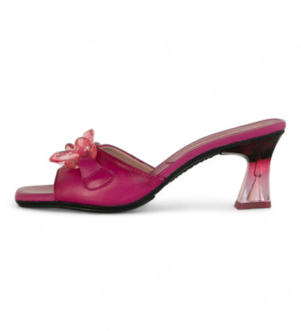 Hispanitas Różowe sandały Soho - Wysokość obcasa 6,5 cm