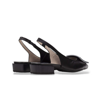 Hispanitas Silhouette Leather Sandals black