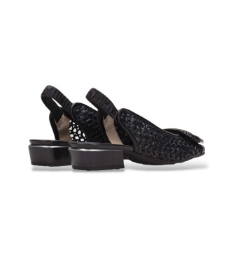 Hispanitas Chaussures Soho en cuir noir