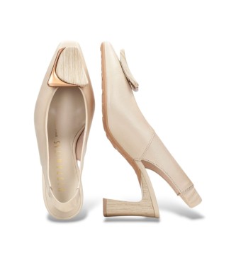 Hispanitas Zapatos de Piel Soho beige