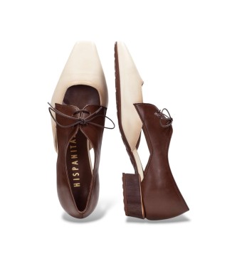 Hispanitas Zapatos de Piel Soho Elegant marr�n