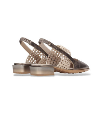 Hispanitas Starmet taupe Sandales en cuir