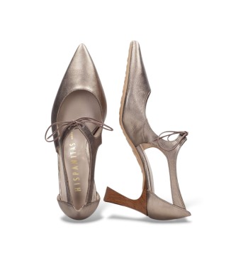 Hispanitas Skórzane sandały Starmet taupe