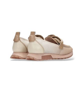 Hispanitas Mocasines de Piel Sumatra beige