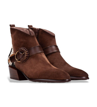Hispanitas Braune Verona Lederstiefeletten