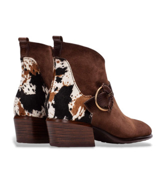 Hispanitas Braune Verona Lederstiefeletten