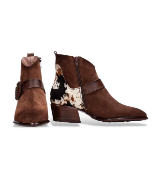 Hispanitas Braune Verona Lederstiefeletten