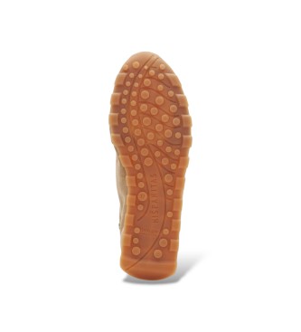 Hispanitas Zapatillas de Piel Retro marr�n