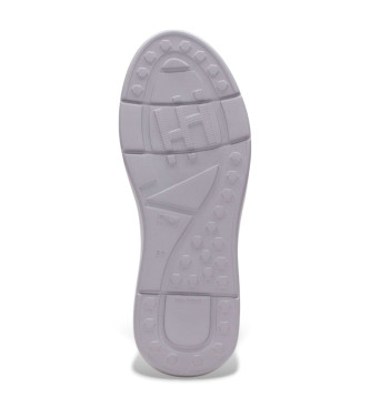 Hispanitas Baskets en cuir gris paillet