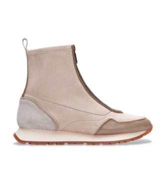 Hispanitas Baskets en cuir Kansas beige