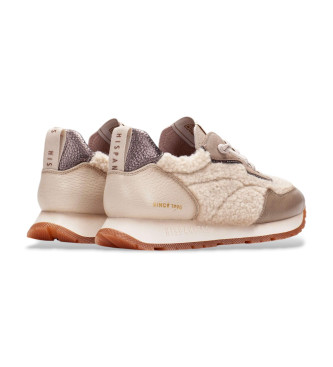 Hispanitas Leren sneakers Kansas beige 
