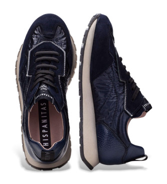 Hispanitas Leder Turnschuhe Kansas navy