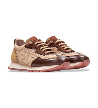 Hispanitas Braune Kansas Leder Turnschuhe