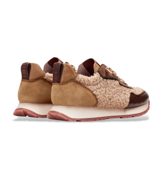 Hispanitas Braune Kansas Leder Turnschuhe