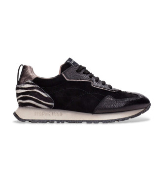 Hispanitas Sneakers in pelle nera Kansas