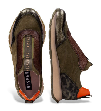 Hispanitas Leather Sneakers Kansas green