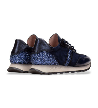 Hispanitas Baskets en cuir Midnight navy