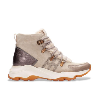 Hispanitas Pantofole in pelle beige nepalese