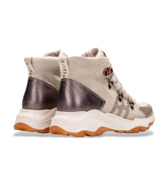 Hispanitas Pantofole in pelle beige nepalese
