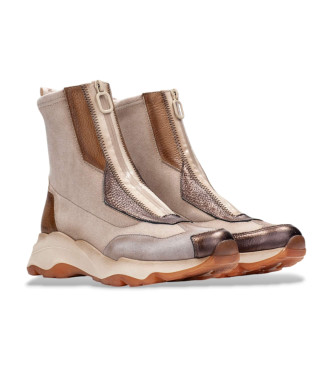 Hispanitas Pantofole Nepal Bolmet in pelle beige