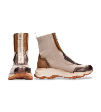 Hispanitas Pantofole Nepal Bolmet in pelle beige