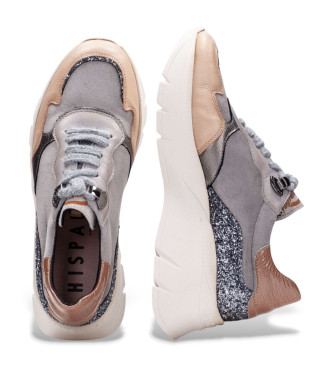 Hispanitas Paprika Leather Sneakers grey