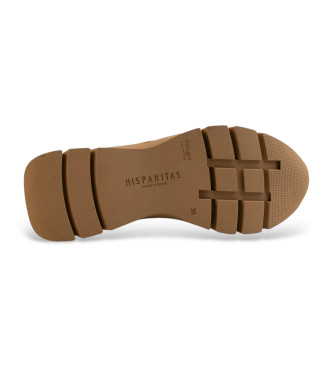 Hispanitas Sneakers in pelle color paprika marrone