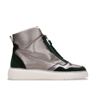 Hispanitas Baskets en cuir Picual gris