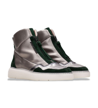 Hispanitas Baskets en cuir Picual gris