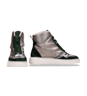 Hispanitas Baskets en cuir Picual gris