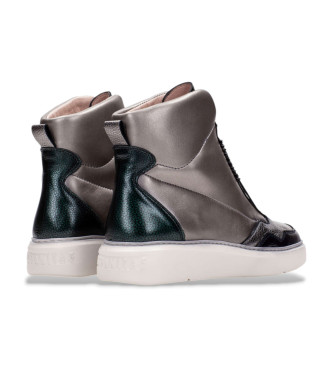 Hispanitas Baskets en cuir Picual gris