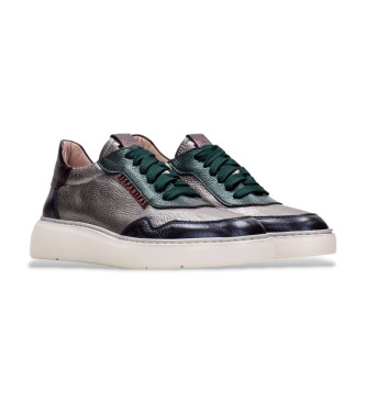 Hispanitas Baskets urbaines en cuir gris