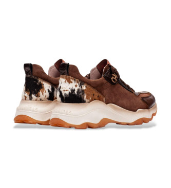 Hispanitas Pantofole in pelle nepalese marrone