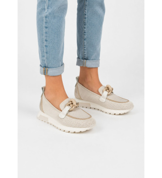 Hispanitas Zapatillas Oregon blanco roto