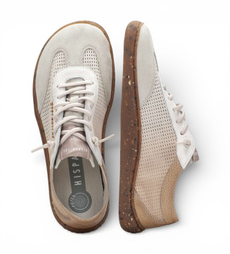 Hispanitas Zapatillas Velour beige