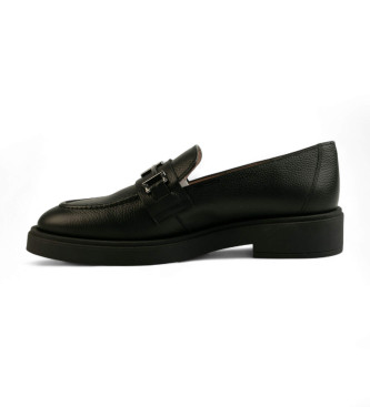 Hispanitas Mocassins en cuir Boucle H noir