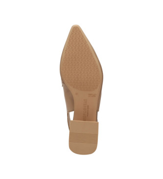 Hispanitas Dali flat shoe in brown leather