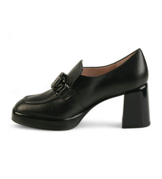 Hispanitas Chaussures  bout rond en cuir noir