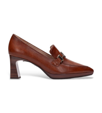 Hispanitas Soho Lounge-Schuhe aus braunem Leder