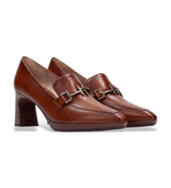 Hispanitas Soho Lounge-Schuhe aus braunem Leder