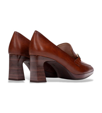 Hispanitas Soho Lounge-Schuhe aus braunem Leder