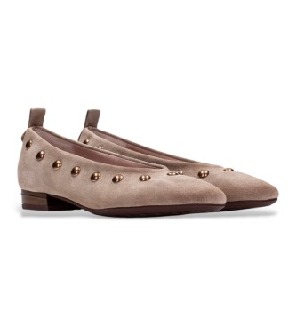 Hispanitas Sapatos de Pele Oslo taupe