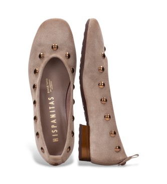 Hispanitas Sapatos de Pele Oslo taupe