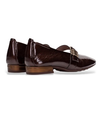 Hispanitas Sapatos de Couro Oslo castanho