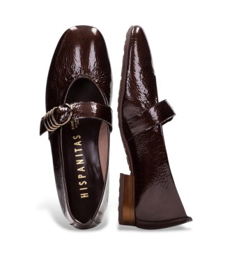Hispanitas Sapatos de Couro Oslo castanho
